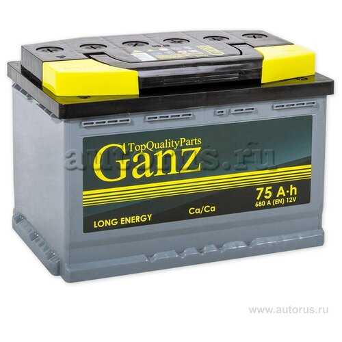 Аккумулятор Ganz 75 А/Ч Обратная R+ 278x175x190 En680 А GANZ арт. GA750