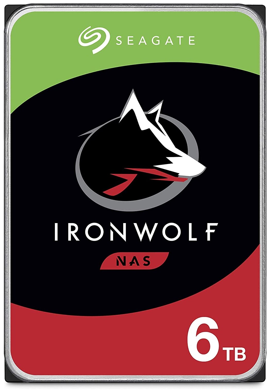 Жесткий диск SEAGATE Ironwolf , 6Тб, HDD, SATA III, 3.5" - фото №1