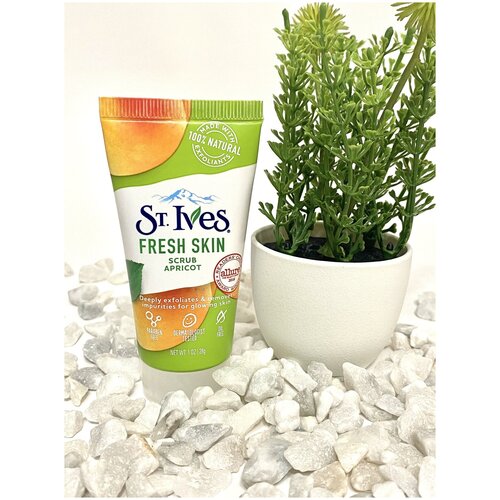 St. Ives Fresh Skin Абрикосовый скраб для лица, 28гр.