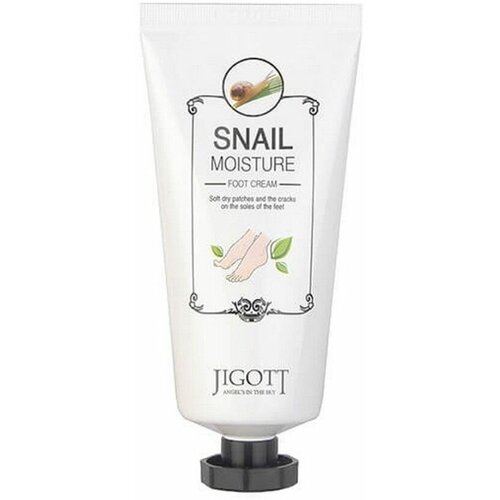 Jigott Крем для ног с экстрактом слизи улитки Real Moisture Snail, 100 мл jigott крем для рук real moisture экстрактом слизи улитки 100 мл