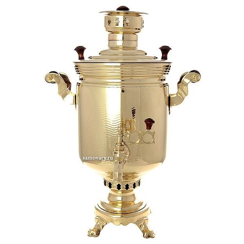 Угольный самовар 7 литров желтый 