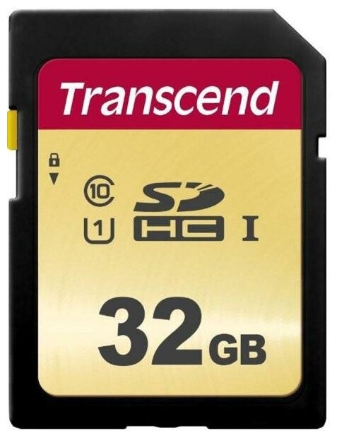 Флеш-накопитель Transcend Карта памяти Transcend 32GB UHS-I U1 SD card MLC