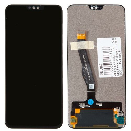 Дисплей в сборе с тачскрином для Huawei Honor 8X, чёрный (original lcd) задняя крышка premium kasik honor x8 tfy lx1 серебро