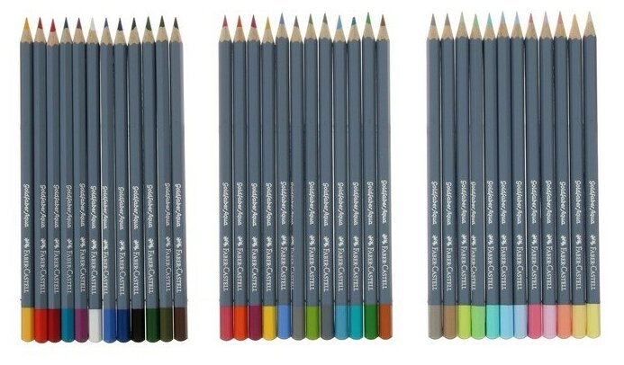 Карандаши акварельные Goldfaber Aqua, 36 цветов Faber-Castell - фото №5