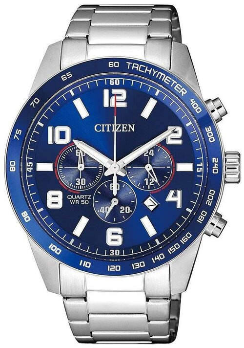 Наручные часы CITIZEN Японские наручные часы Citizen AN8161-50L, серебряный