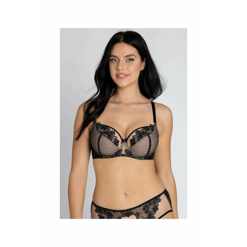 Бюстгальтер балконет  subtille, размер 80J, черный