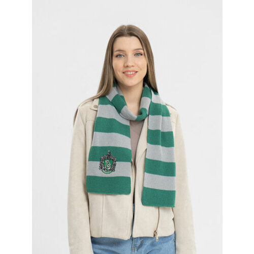 Шарф ,173х16 см, зеленый шарф гарри поттер шарф детский зимний