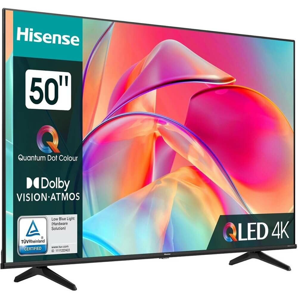 Телевизор QLED Hisense 50 50E7KQ черный 4K Ultra HD 60Hz DVB-T DVB-T2 DVB-C DVB-S DVB-S2 USB WiFi Smart TV (RUS) — фото 1