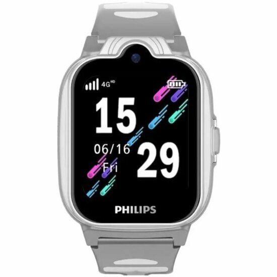 Philips Часы-телефон Philips W6610 детские, серые