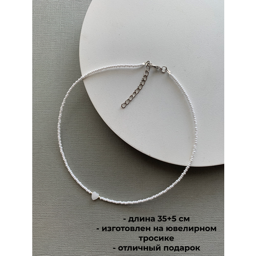 Чокер SIDORINA SOFIA ACCESSORIES бисер перламутр длина 35 см белыйсеребристый 250₽
