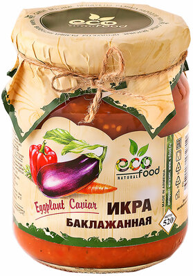 Икра баклажанная, 520г ECOFOOD