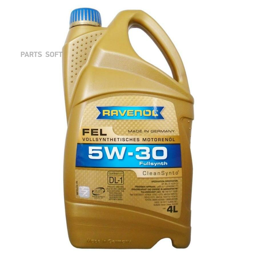 RAVENOL 4014835723498 SAE 5W-30 4L FEL NEW моторное масло