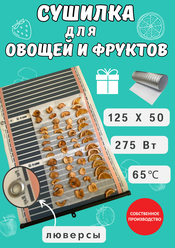 Сушилка для овощей и фруктов инфракрасная 125х50