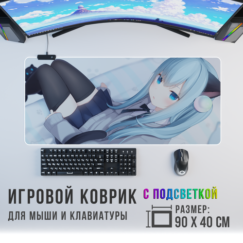 Игровой коврик для мыши Anime 2 с RGB подсветкой