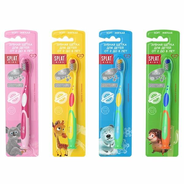 фото Зубная щетка SPLAT Kids SOFT 1шт для детей от 2 до 8 лет 4052500102568