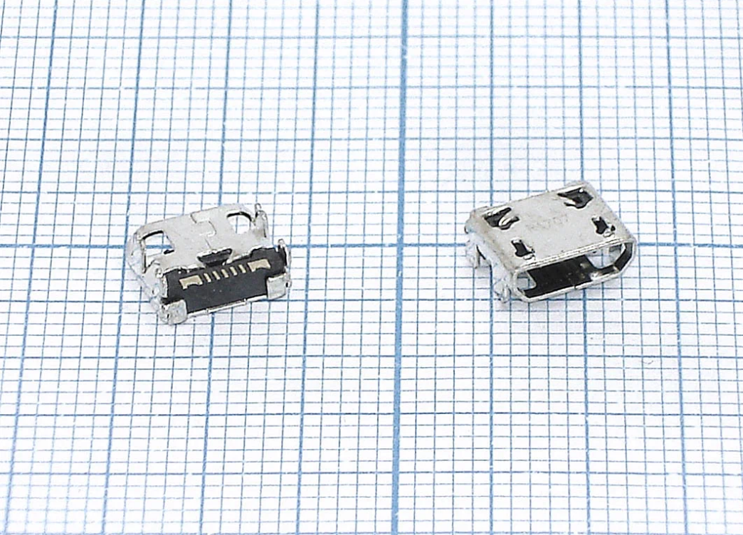 Разъем (гнездо зарядки) MicroUSB для мобильного телефона (смартфона) Samsung C3312/S5300/S6102/i9103/S5302/S6802/i8750/i9070