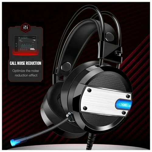 Наушники игровые проводные с микрофоном и RGB подсветкой Для игр и стрима Нержавеющая сталь PREMIUM ORIGINAL E-02 398300₽