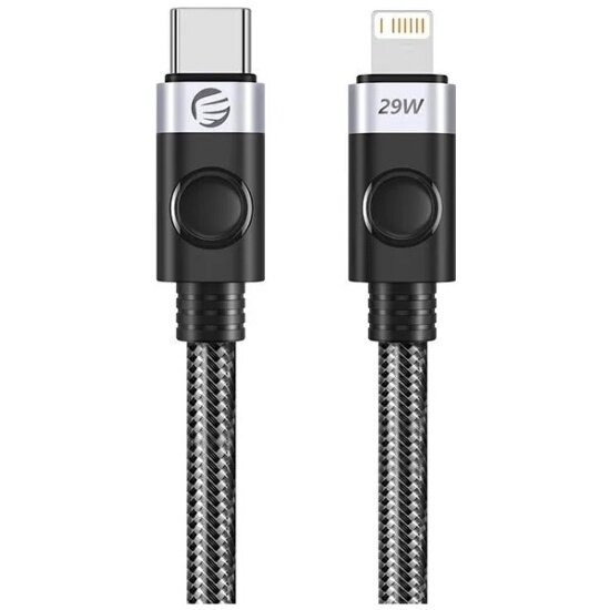 Кабель интерфейсный Orico USB-C(m)/USB-C(m), 480 Мбит/с, 100 Вт, 2 м, черный/серебристый - фото №5