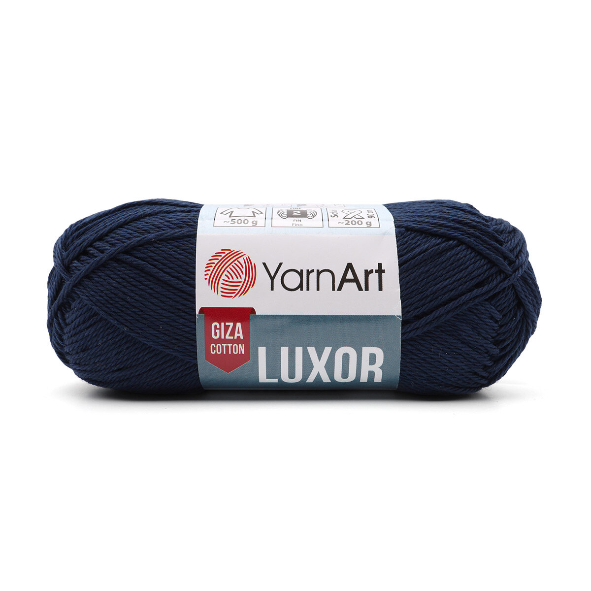 Пряжа для вязания YarnArt 'Luxor', 50г, 125м (100% мерсеризованный хлопок) (1240 тёмно-синий), 10 мотков