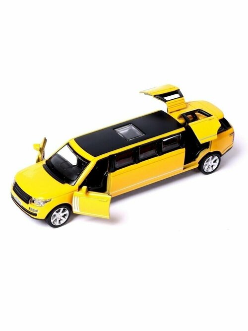 Машинка коллекционная металлическая Лимузин / рендж ровер / машинки игрушки / модели машинок, 15 см