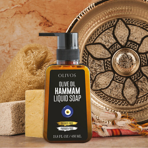 Olivos жидкое мыло с натуральным оливковым маслом хамам 450 мл