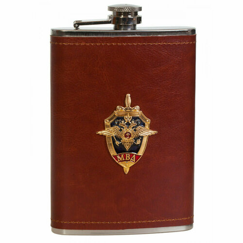 Фляжка обтянутая кожей МВД 982₽