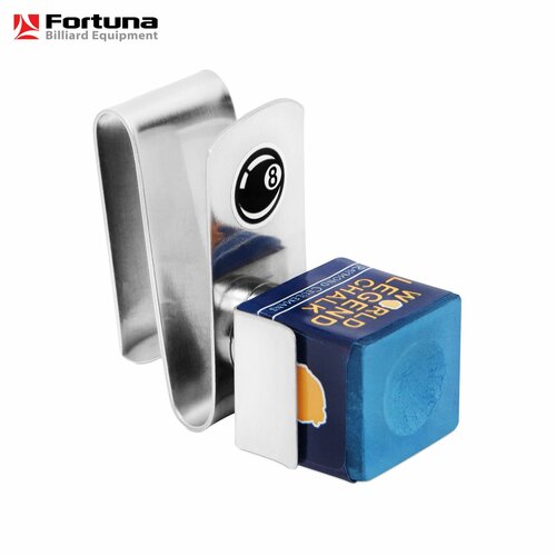 Держатель для бильярдного мела Fortuna Standard Magnetic, магнитный, блистер, 1 шт. держатель для бильярдного мела fortuna rx на шнурке резиновый красный 1 шт