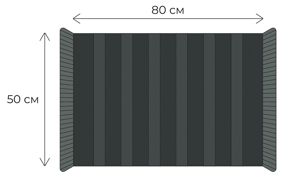 Коврик для ванной Fixsen Sandal 50x80 см цвет серый - фото №6