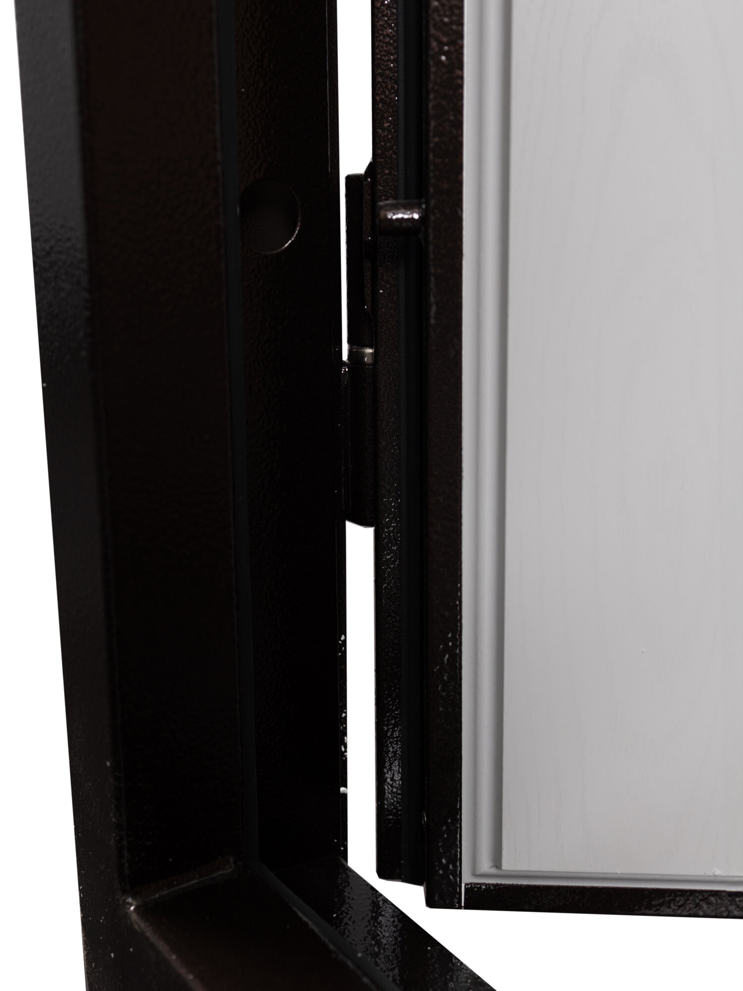 Дверь входная ProLine для дома Термо Лайт 870х2050 правый, терморазрыв, тепло-шумоизоляция, антикоррозийная защита, коричневый/белый - фотография № 11