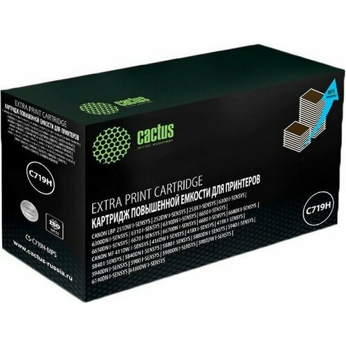 Картридж Cactus CS-C719H-MPS черный картридж для лазерных принтеров мфу print rite tfc824bpu1j 719h черный для canon mf5840dni sensys mf5880dni lbp6300i 6650i pr 719h