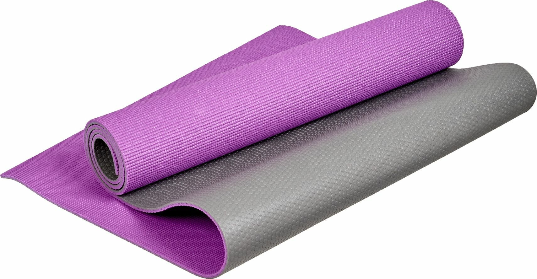 Коврик для йоги и фитнеса Bradex SF0689, 190*61*0,6 см, двухслойный фиолетовый