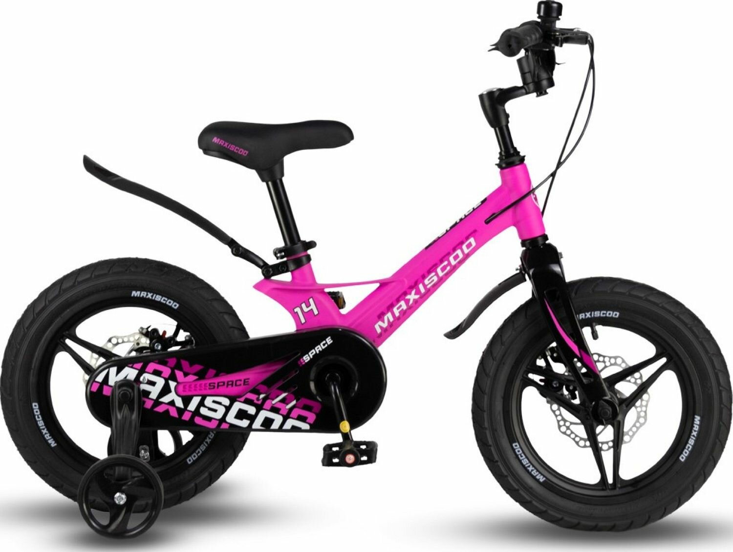 Велосипед Maxiscoo Space Делюкс 14" (2024) (Велосипед Maxiscoo SPACE Делюкс 14" (2024), Ультра-Розовый Матовый, MSC-S1432D)