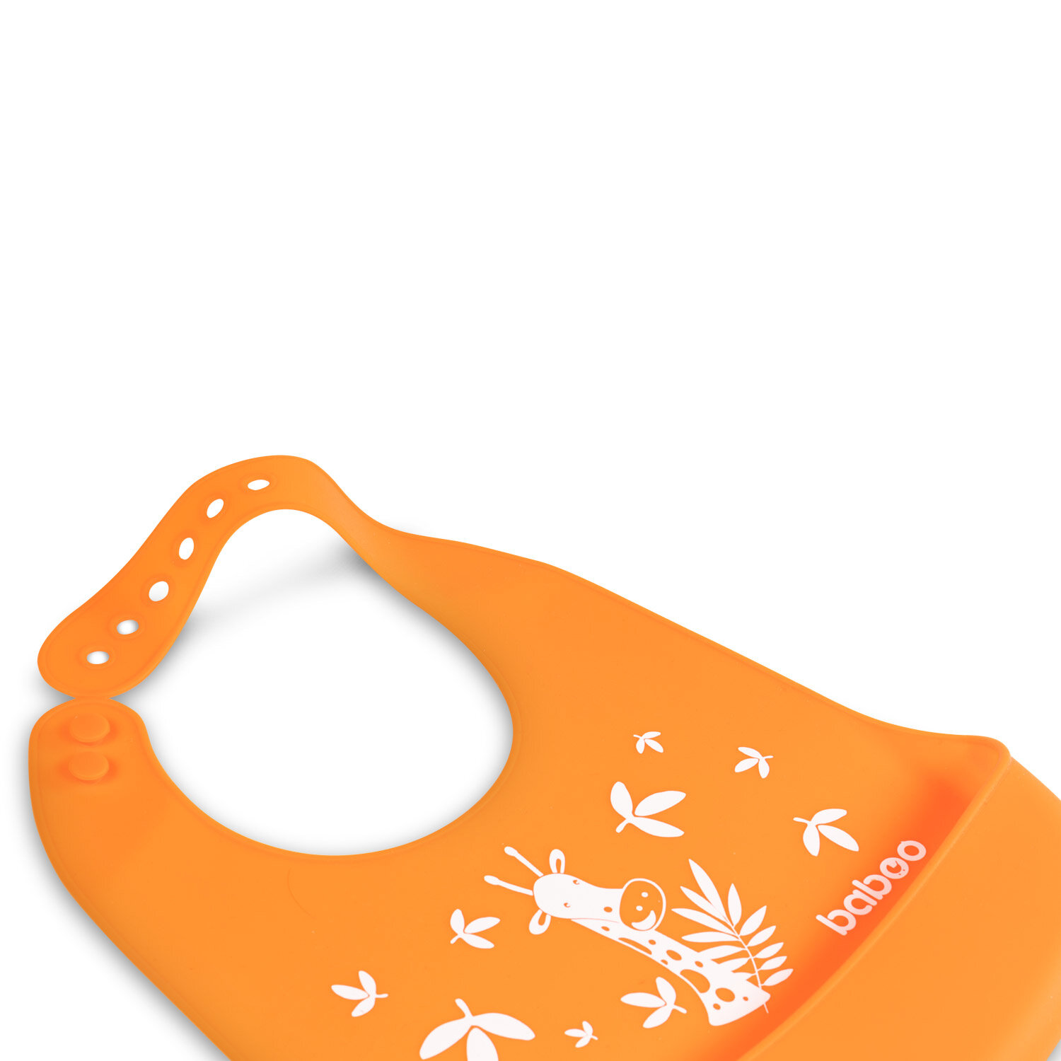 Фартук нагрудный Baboo с карманом оранжевый с 4 месяцев - фото №9