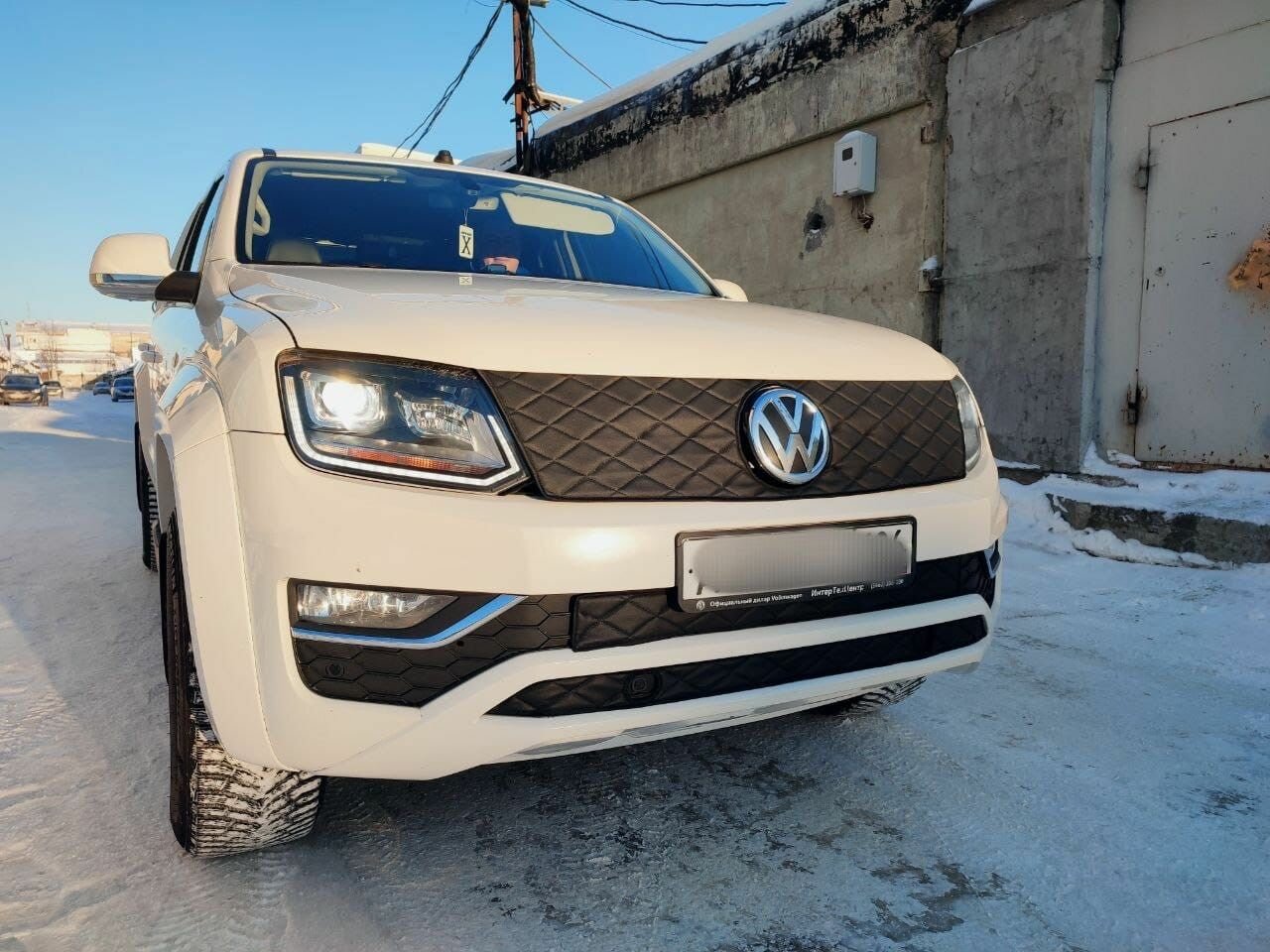 Утеплитель радиатора и бампера для Volkswagen Amarok Фольксваген Аморок (2016 - н. в. I Рестайлинг)