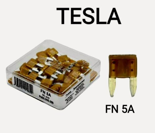 Изображение товара Предохранитель флажковый стандартный MINI FN 5А "TESLA" (5шт)