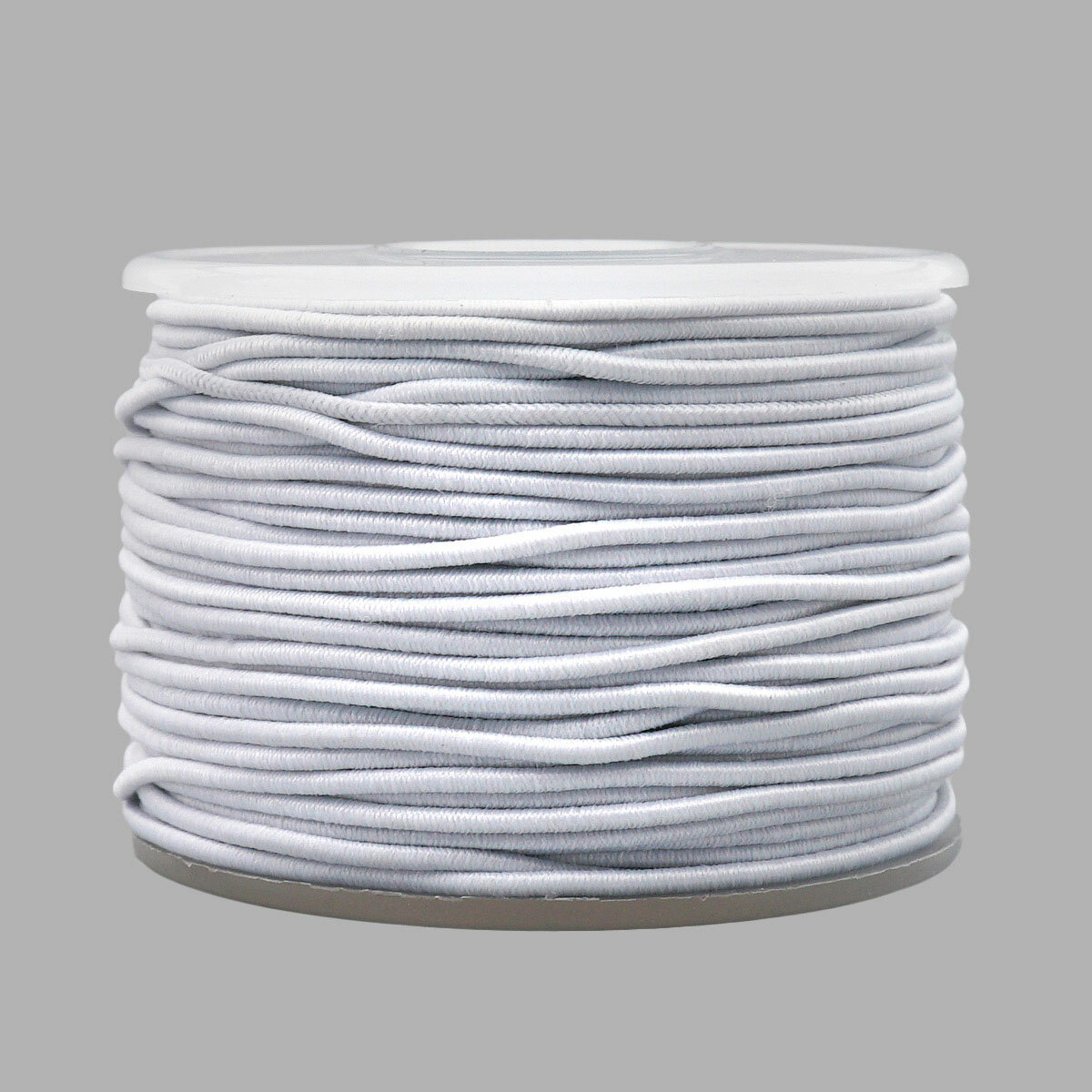Шнур эластичный 1 мм*30 м, для рукоделия и шитья, эластичность 200%, белый, Айрис — фото 1