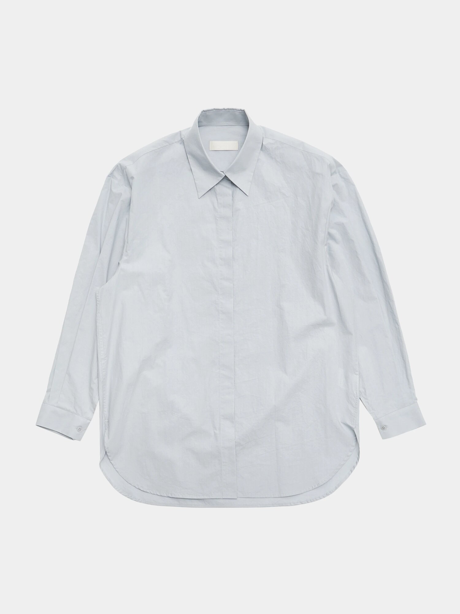 AMOMENTO Square Pocket Oversized Shirts Grey, L