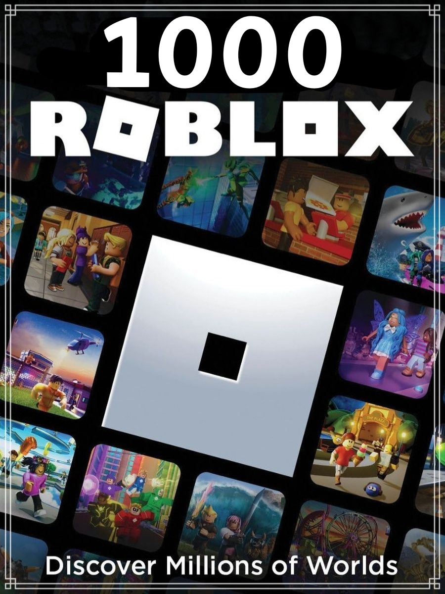 Игровая валюта Roblox Robux 1000 (Весь Мир, Россия, Беларусь) / Game Pass