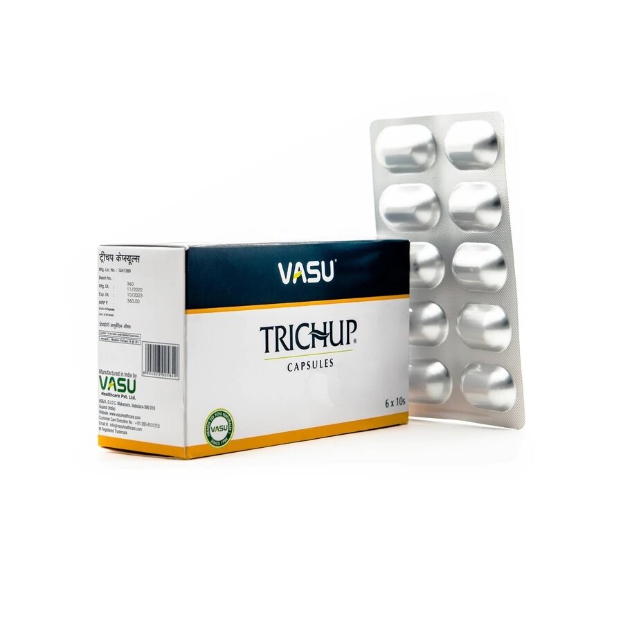 Тричуп для роста волос и против выпадения Trichup Tablet Vasu Health 10 капс.