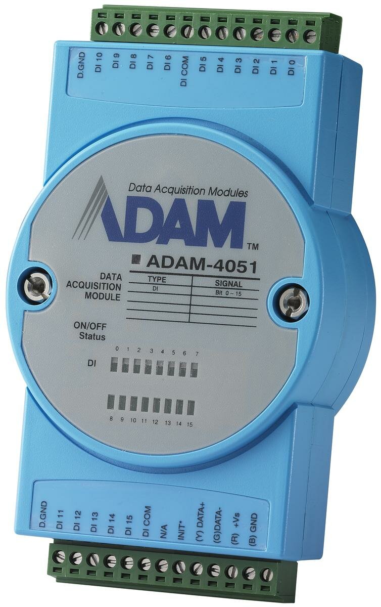 Модуль дискретного ввода Advantech ADAM-4051 Modbus RTU/ASCII RS-485