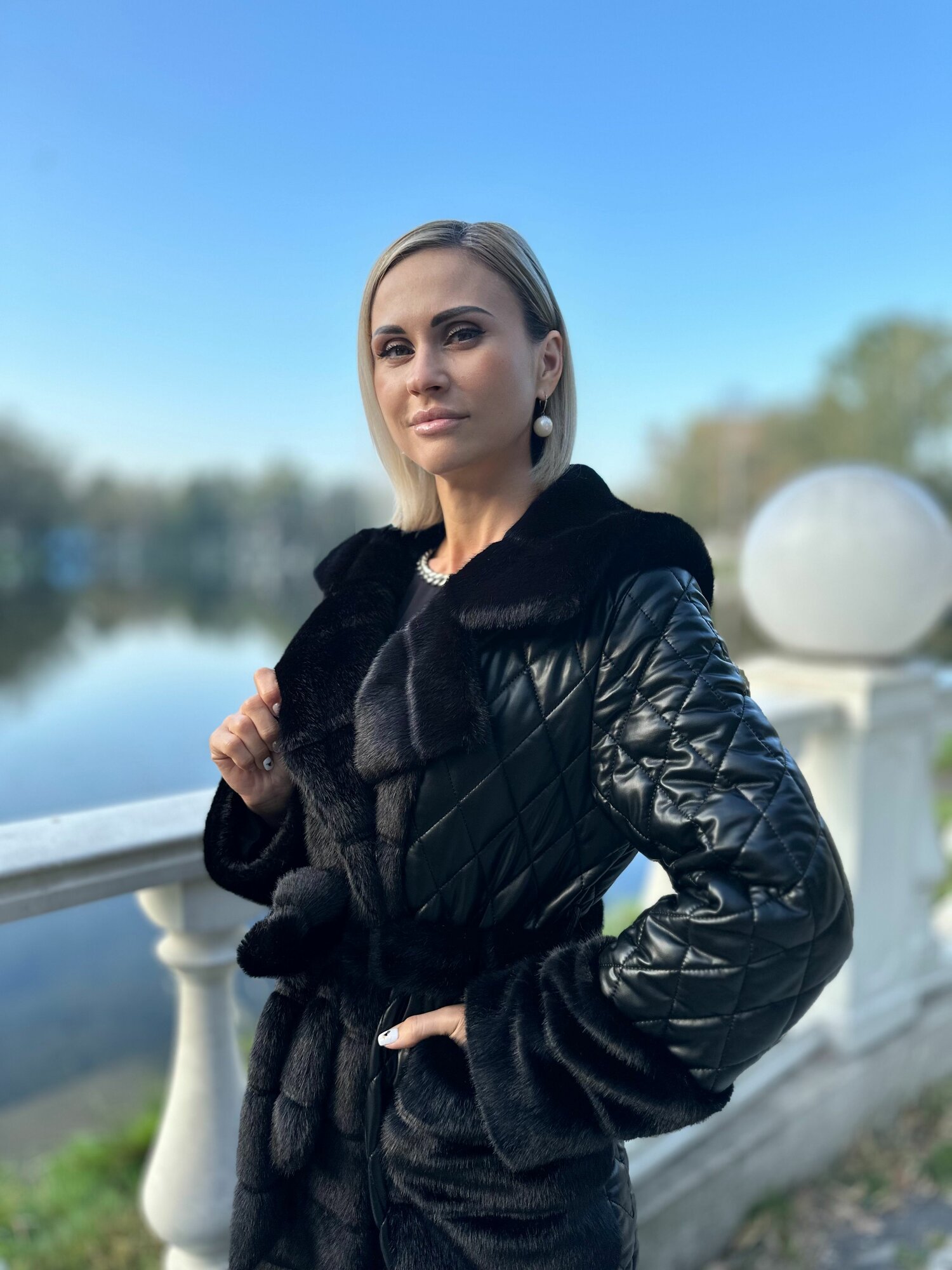 Пальто Maria Terra, размер 48, черный