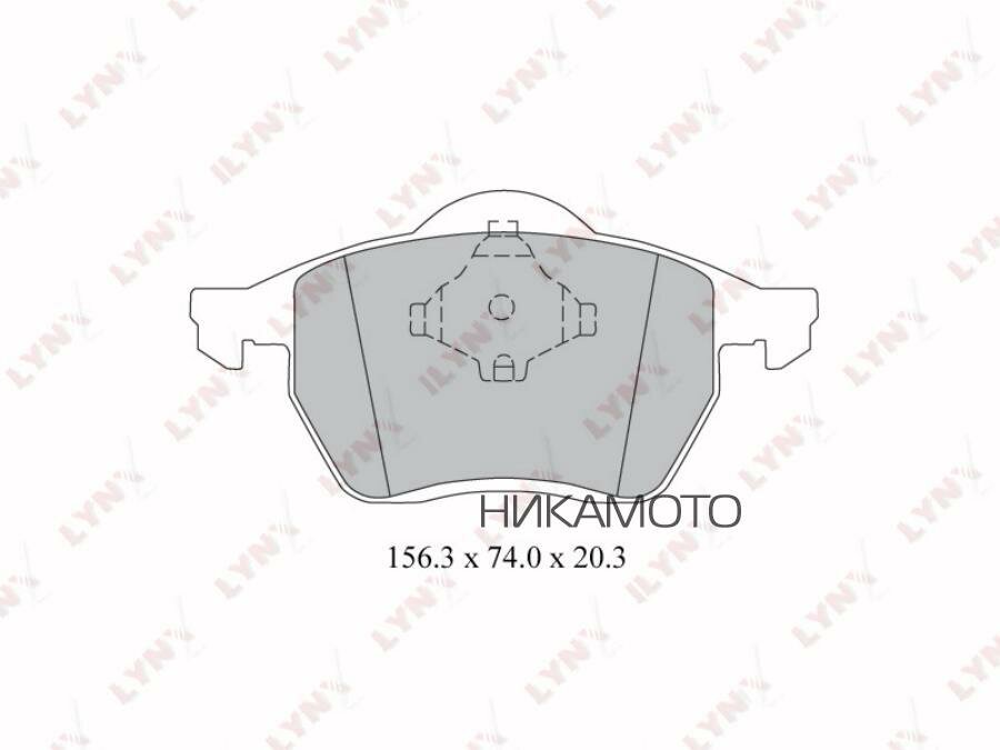 LYNXAUTO BD3023 колодки дисковые пер!\VW Sharan 1.8T-2.8, FORD Galaxy 1.9D-2.8, SEAT Alhambra 1.8T-2.8 95-10