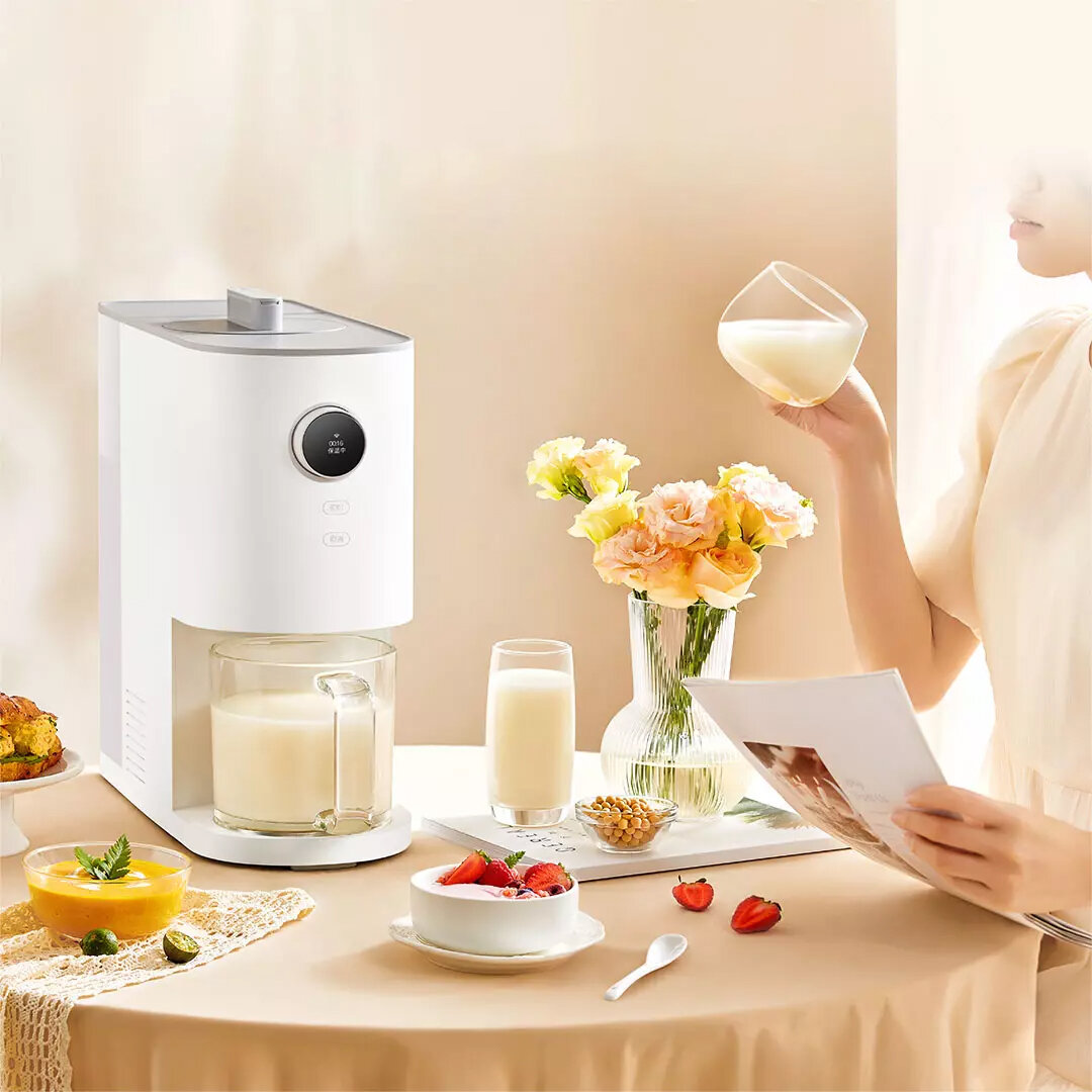 Блендеры Стационарные Xiaomi Умный блендер с функцией нагрева Xiaomi Mijia Intelligent Self-cleaning Cooking Machine White (MDD01CM)