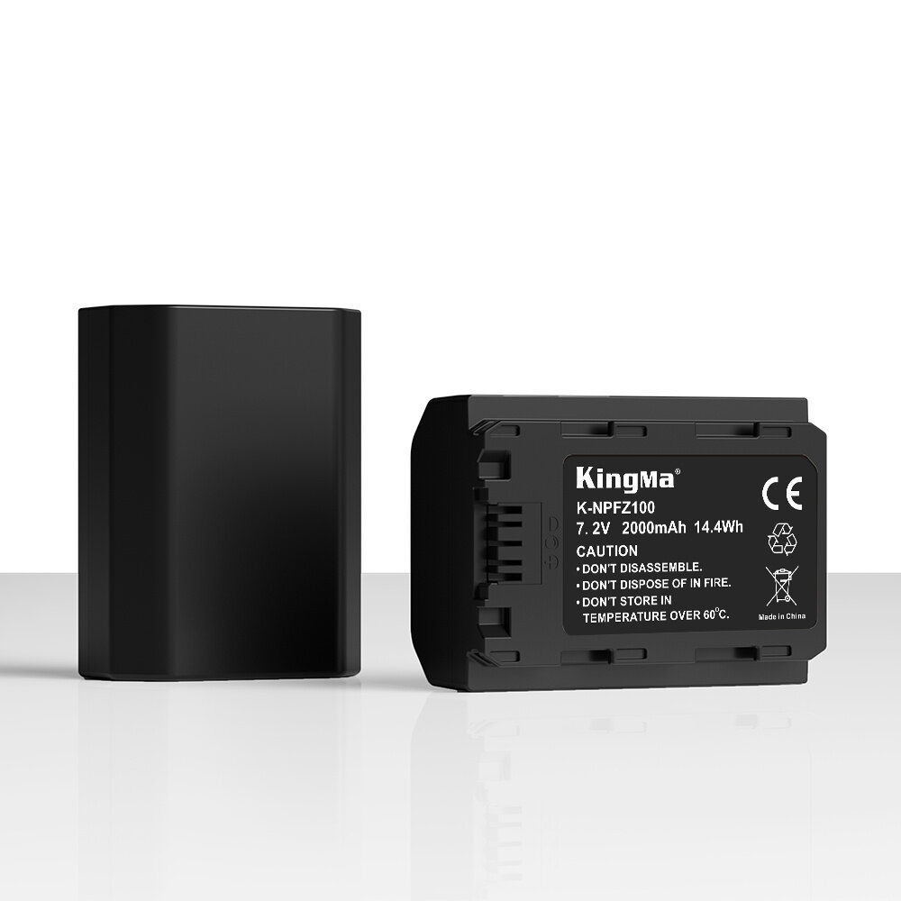 Аккумулятор KingMa NP-FZ100 (2000 mAh) для камер Sony + защитный кейс