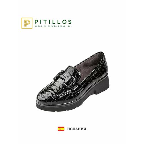 фото Полуботинки pitillos, размер 38, черный