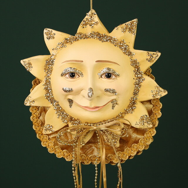 Декоративное украшение Солнце Баренея - Леганес 23 см, подвеска, Winter Deco, 2007203