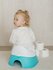 Горшок детский BABYROX бирюзовый, со съемной чашей, анатомический...