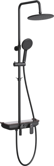 Душевая стойка Lemark Tropic LM7012BL черная