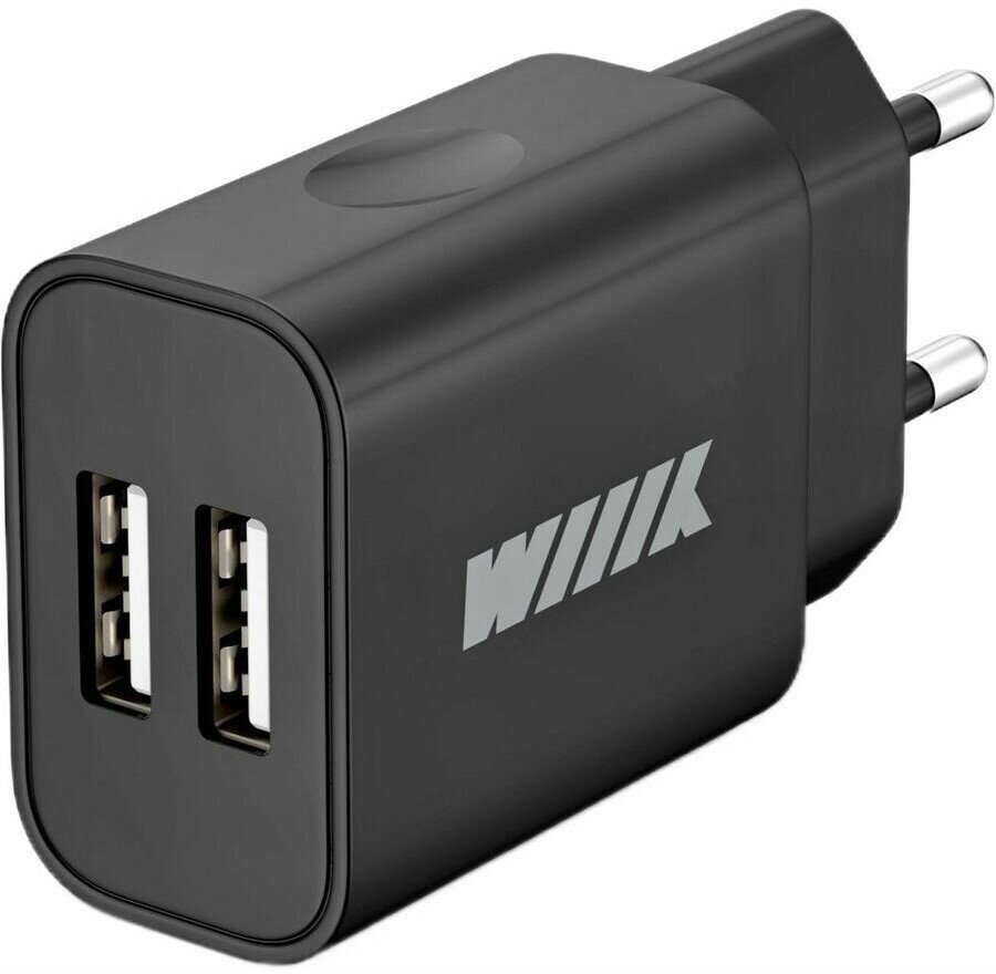 Сетевое зарядное устройство Wiiix UNN-1-2-03 2.4A+2.4A черный - фото №2