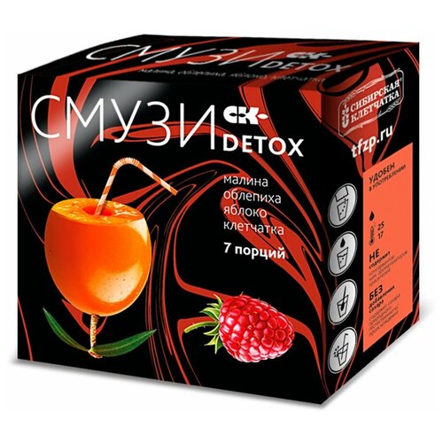 СК Detox Смузи малина, облепиха, яблокомалина, 12 г, 7 шт. в уп.